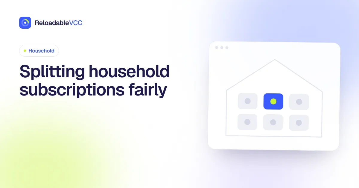 Splitting household subscriptions fairly