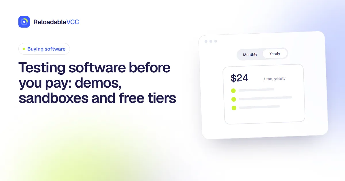 Testing software before you pay: demos, sandboxes and free tiers